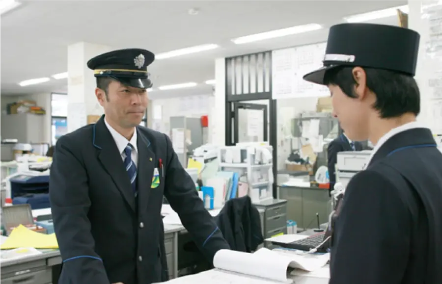 乗務終了・入庫
